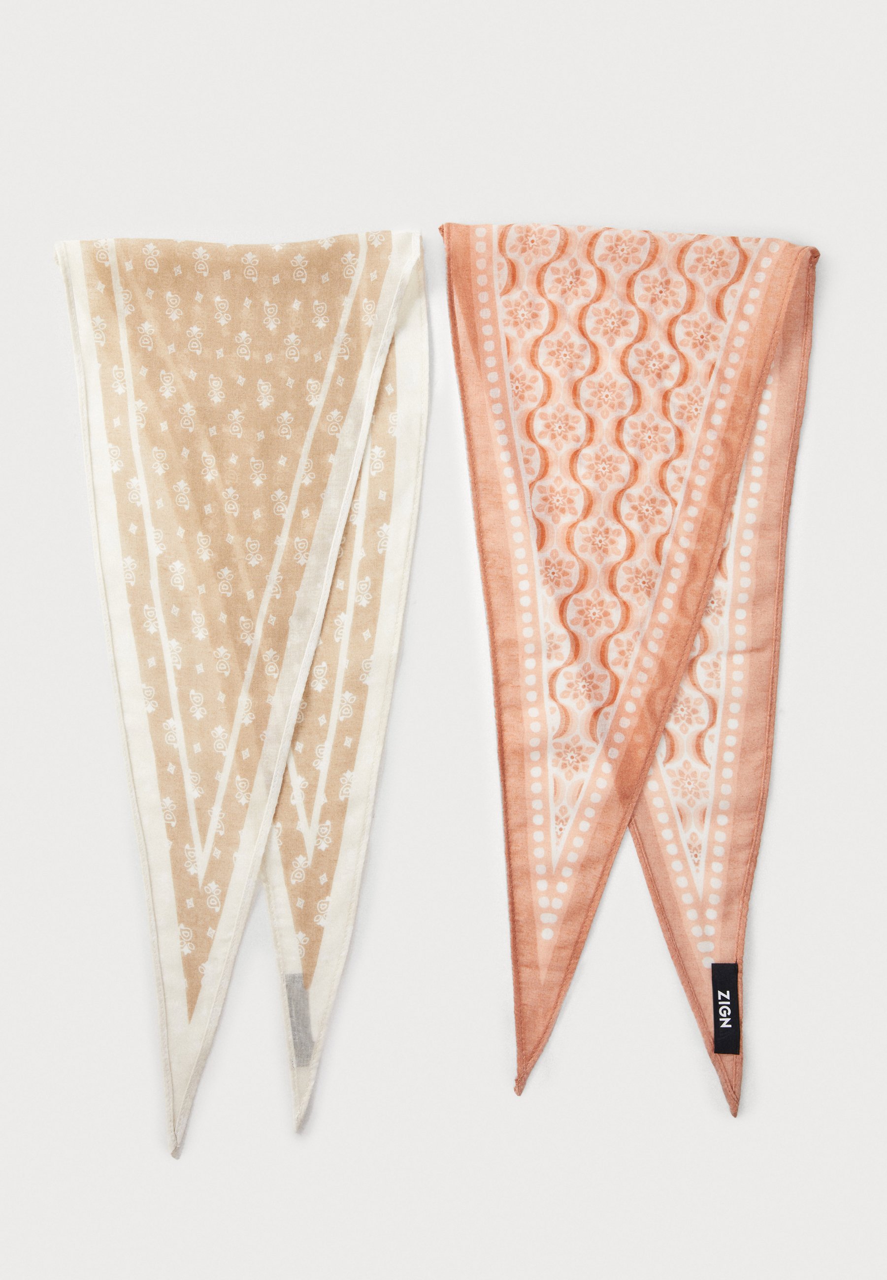 Zign 2-pack - Foulard - nude/beige