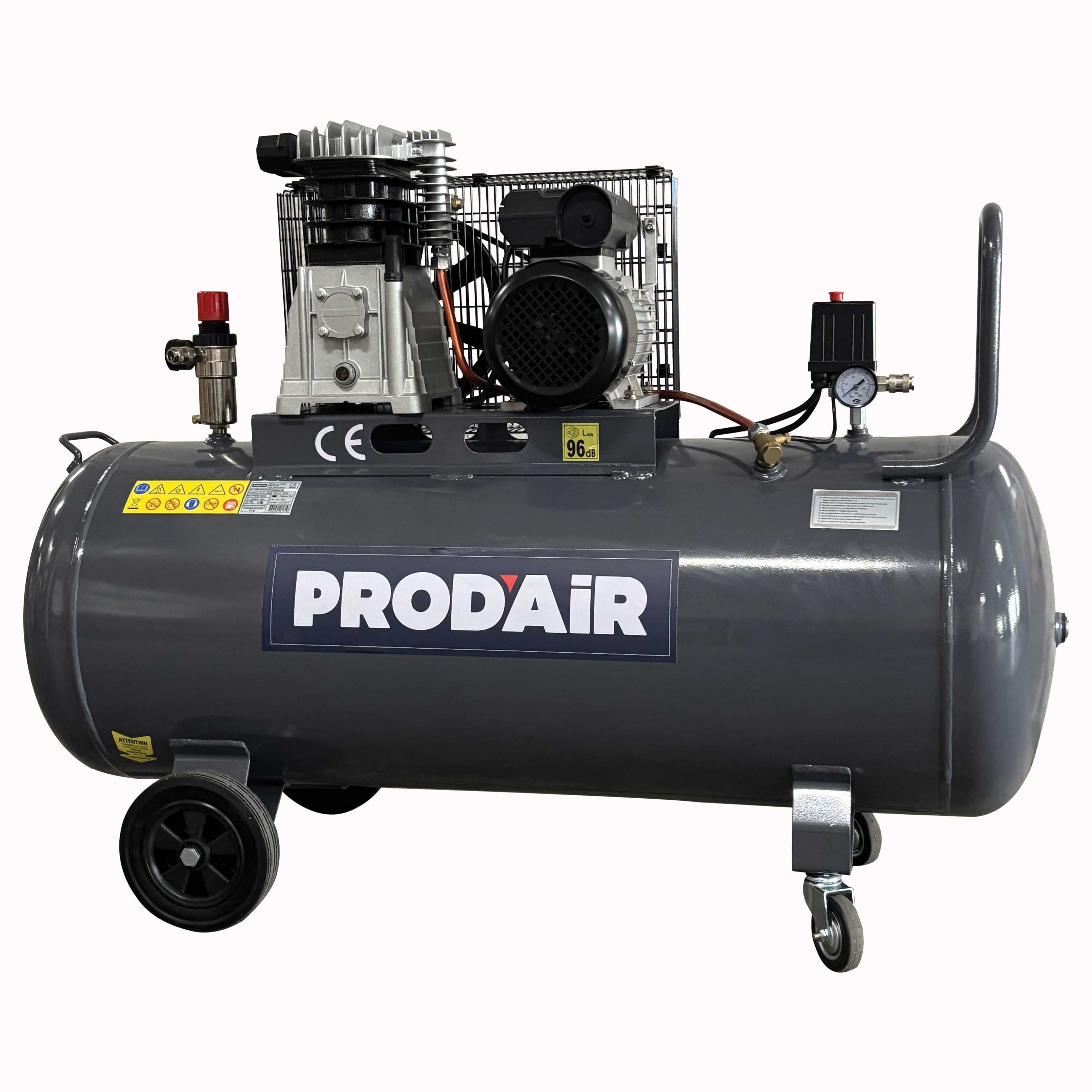 Compressore d'aria orizzontale Domac LD200 - 200L - 2200W - 10 bar - 4 HP