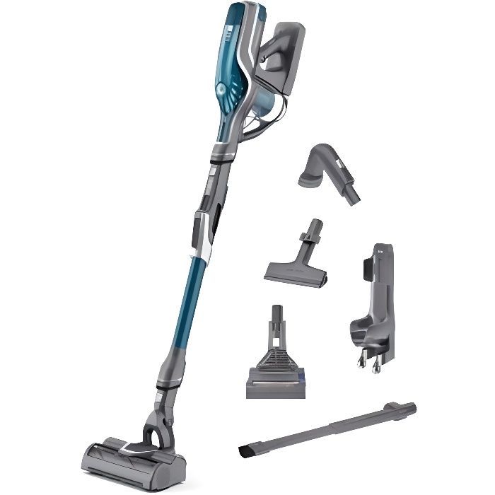 Rowenta Aspirateur balai sans fil Air Force Flex AF760 Gris et Bleu - 3221614006289