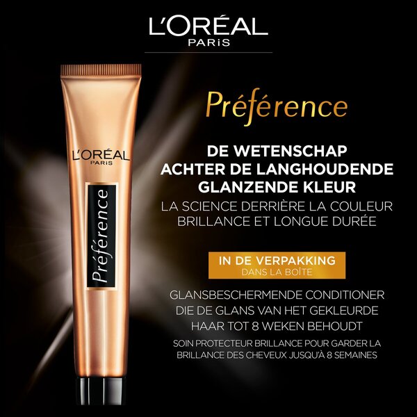 L'Oréal Paris Préférence 1.0 Tintura de cabelo permanente preta<br>