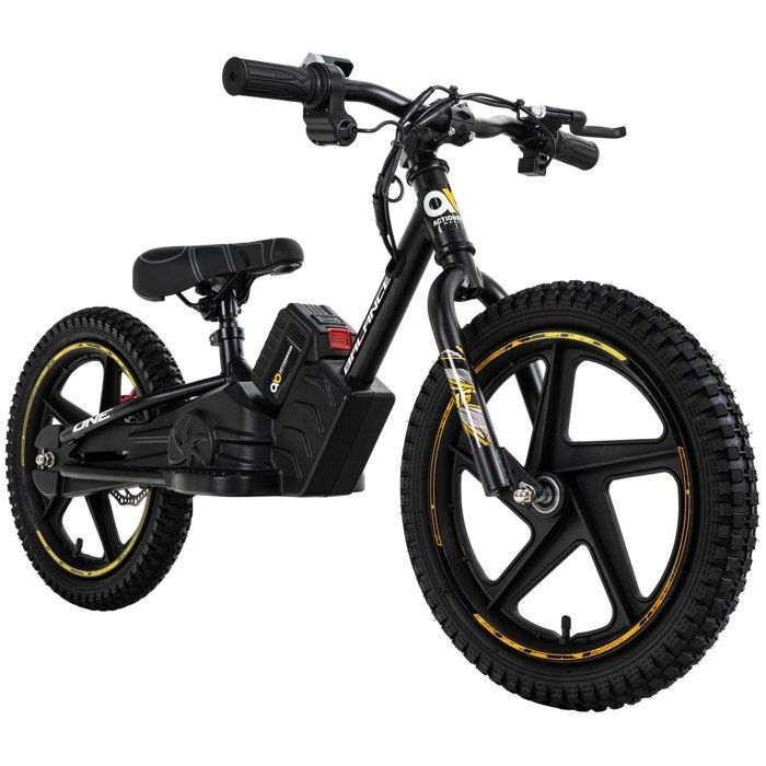 Electric balance bike for children, 16 inches, 250 watts, disc brakes, 3 speeds