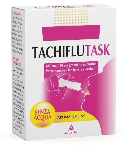 TACHIPYRIN Tachiflutask 10 sachets 600 mg + 10 mg