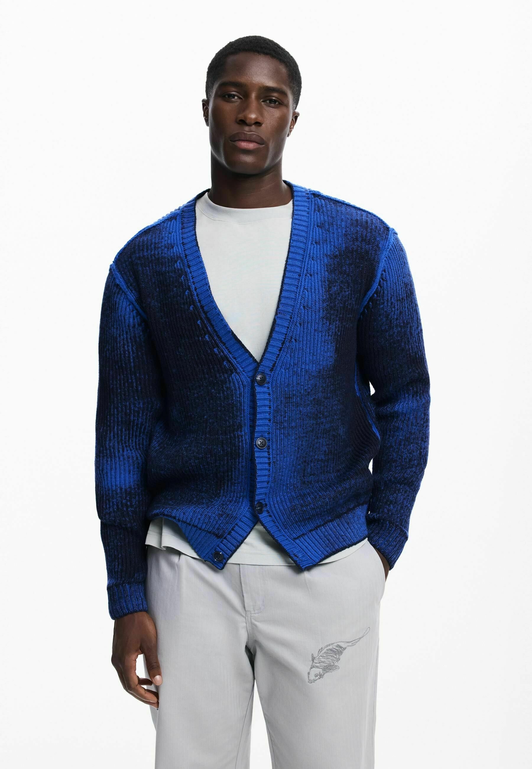 Desigual GRADIENT - Cardigan - blu