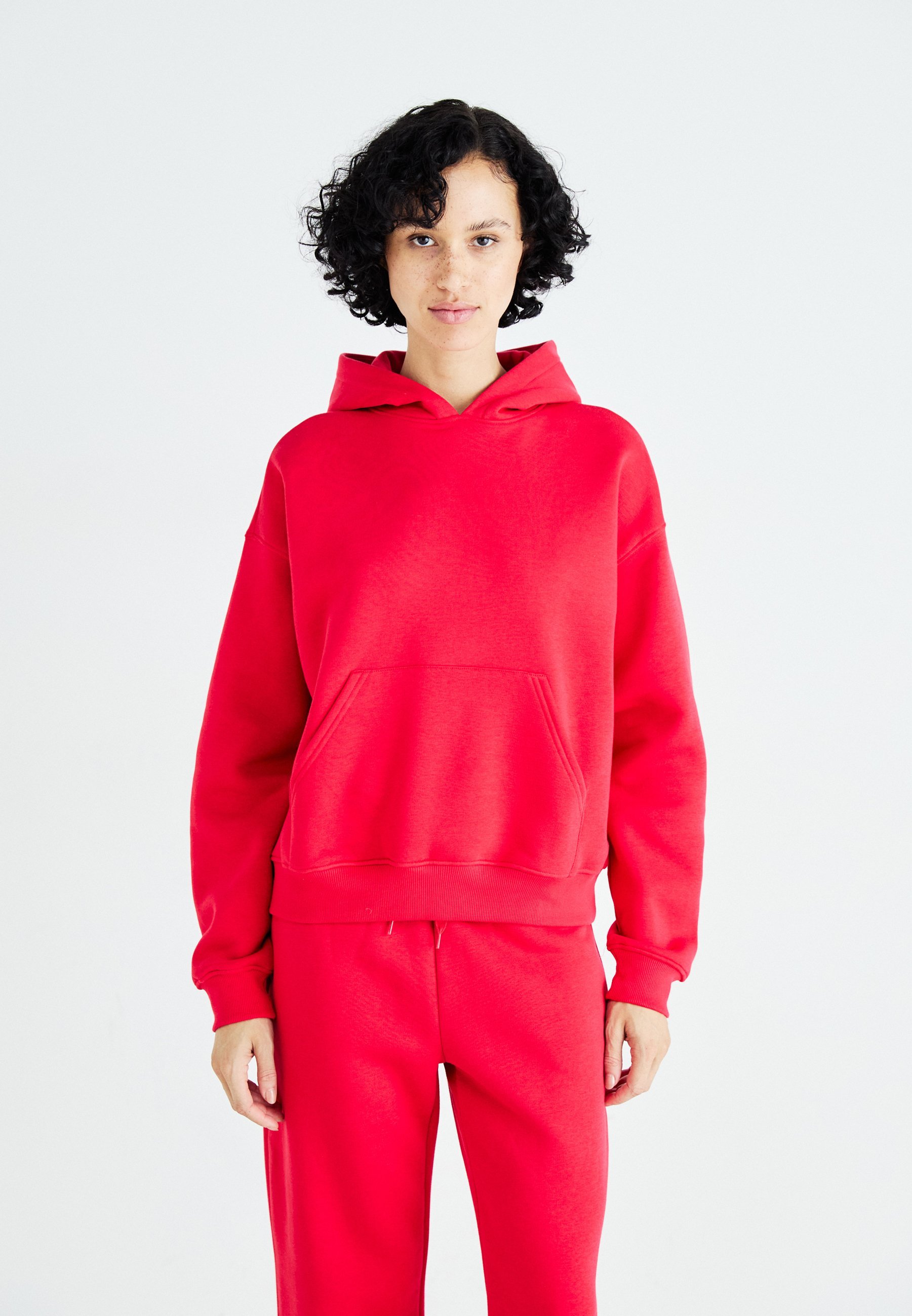 Gina Tricot BASIC ORIGINAL HOODIE - Felpa - rosso rossetto