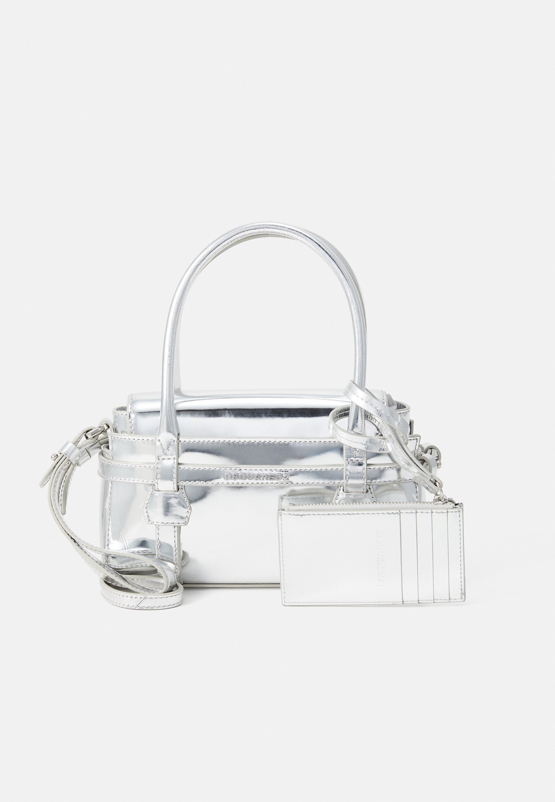 Dsquared2 MINI RANKINUKŲ RINKINYS ANT PETIŲ - Rankinė - sidabro spalvos
