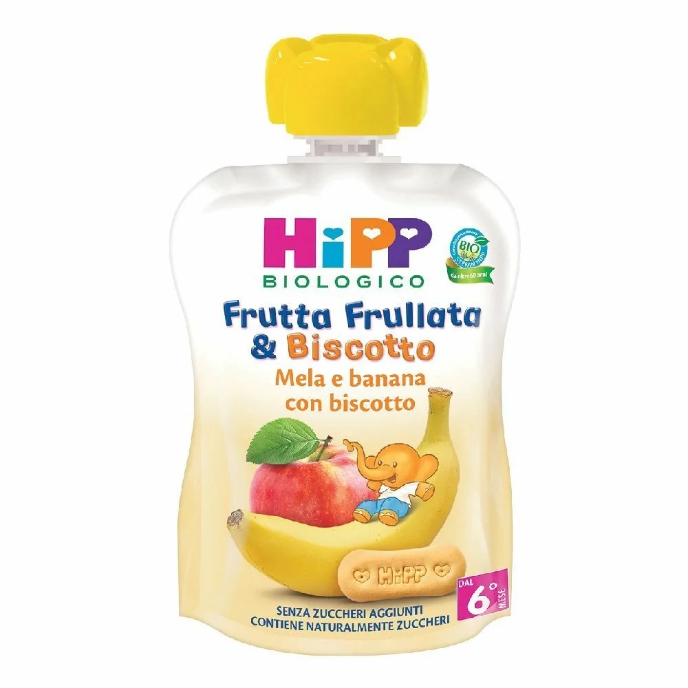 HIPP Fruchtmischung mit Keks, Apfel und Banane, 90 g Snack