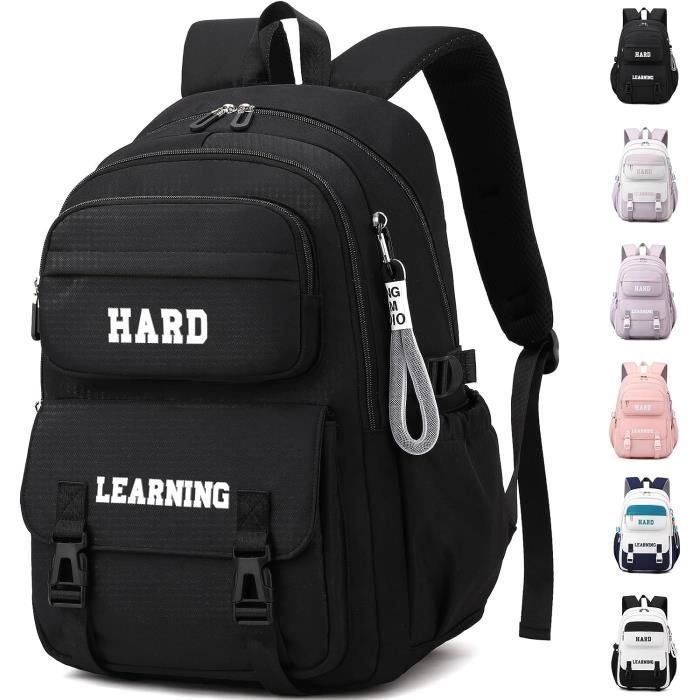 Zaino per bambini - INSFITY - Oxford impermeabile - Leggero - 32x20x48 cm - Nero
