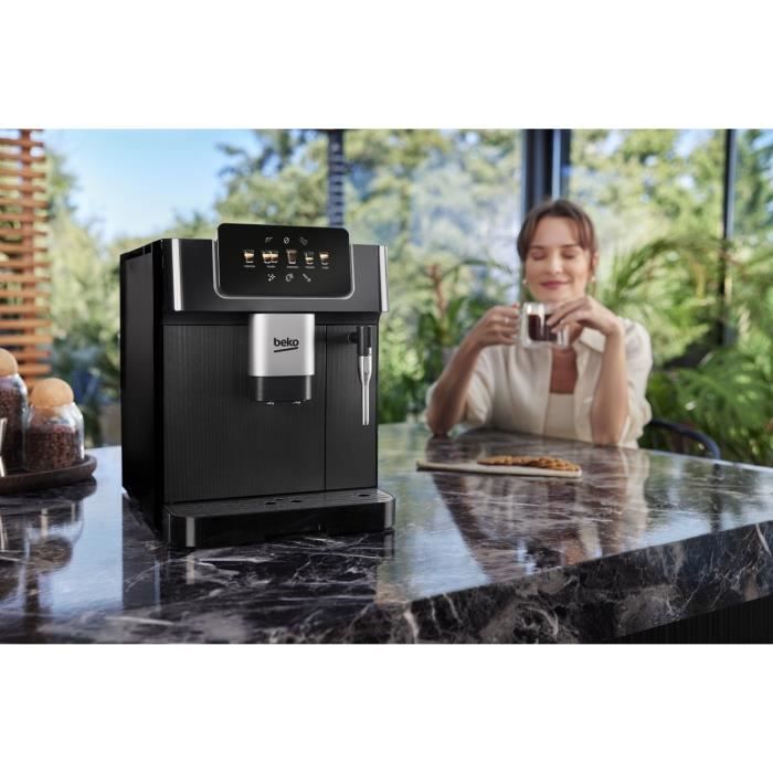 Macchina da caffè con macinacaffè - BEKO - CEG7302B - 1350 W - 19 bar - Nero