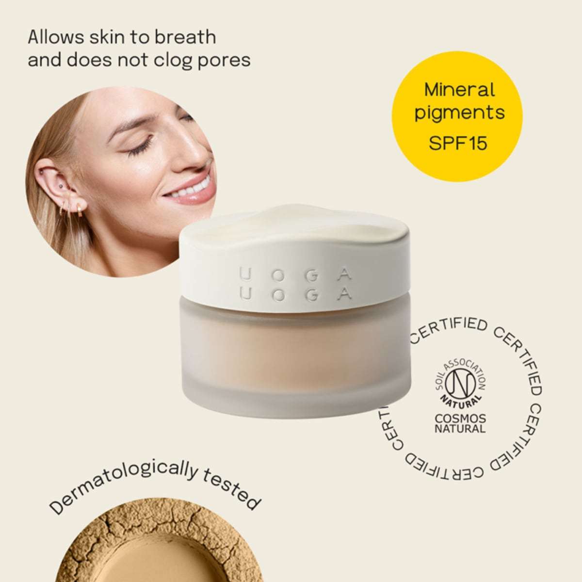 Uoga Uoga Foundation mineralni puder u prahu – 10 g