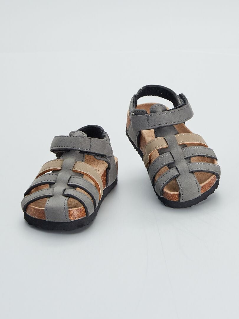Gesloten sandalen - GRIJS