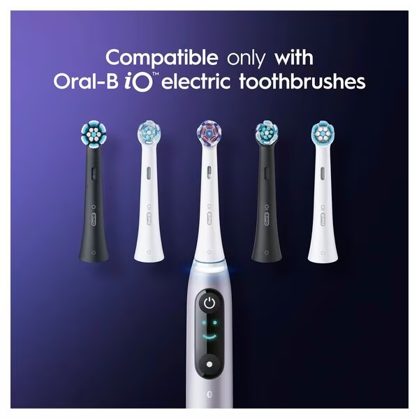 Hlavice zubnej kefky Oral-B iO Radiant White<br>čierne, 4 kusy