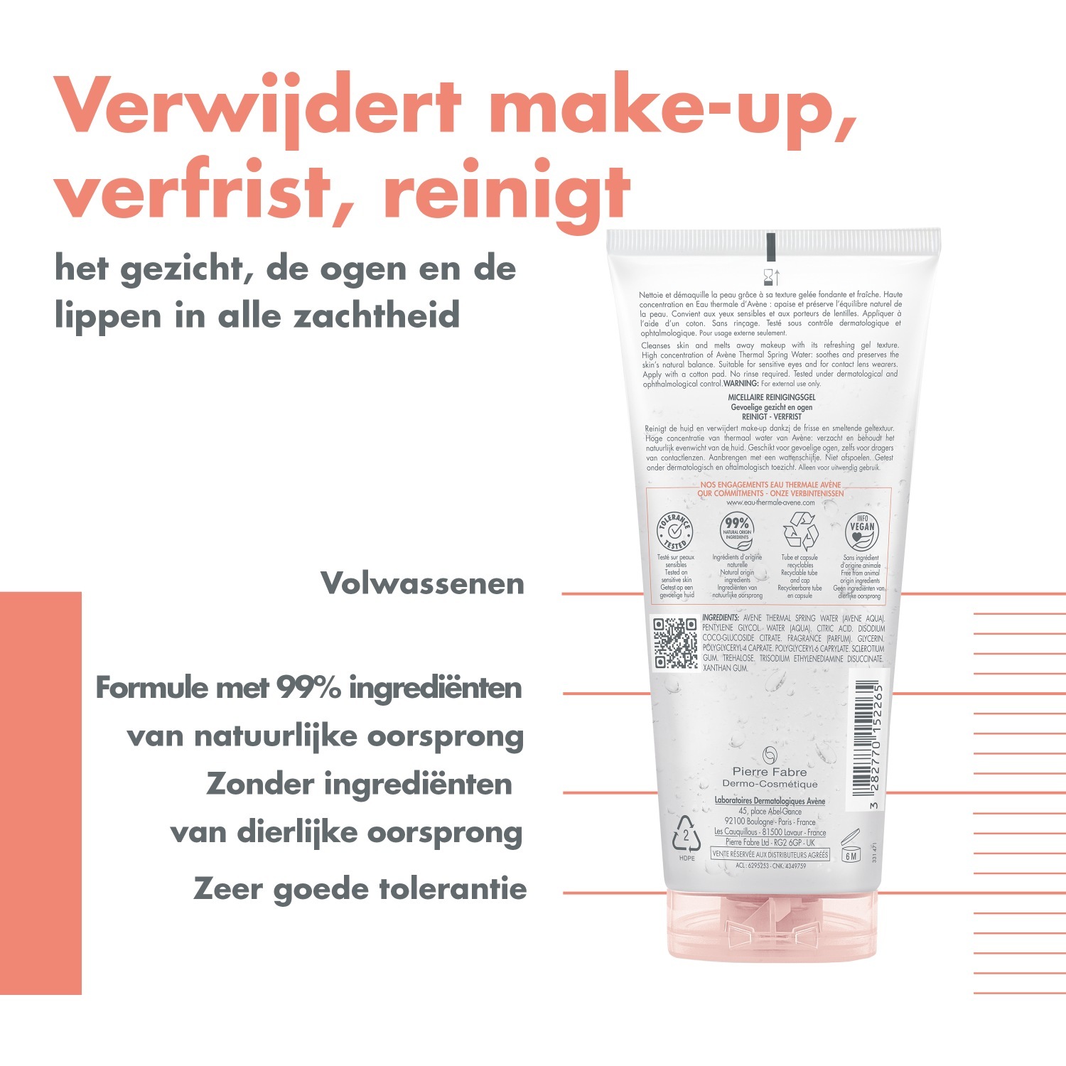„Avène Make-up Enforcer Essentials“ makiažo stiprinimo pienelis-gelis – 200 ml