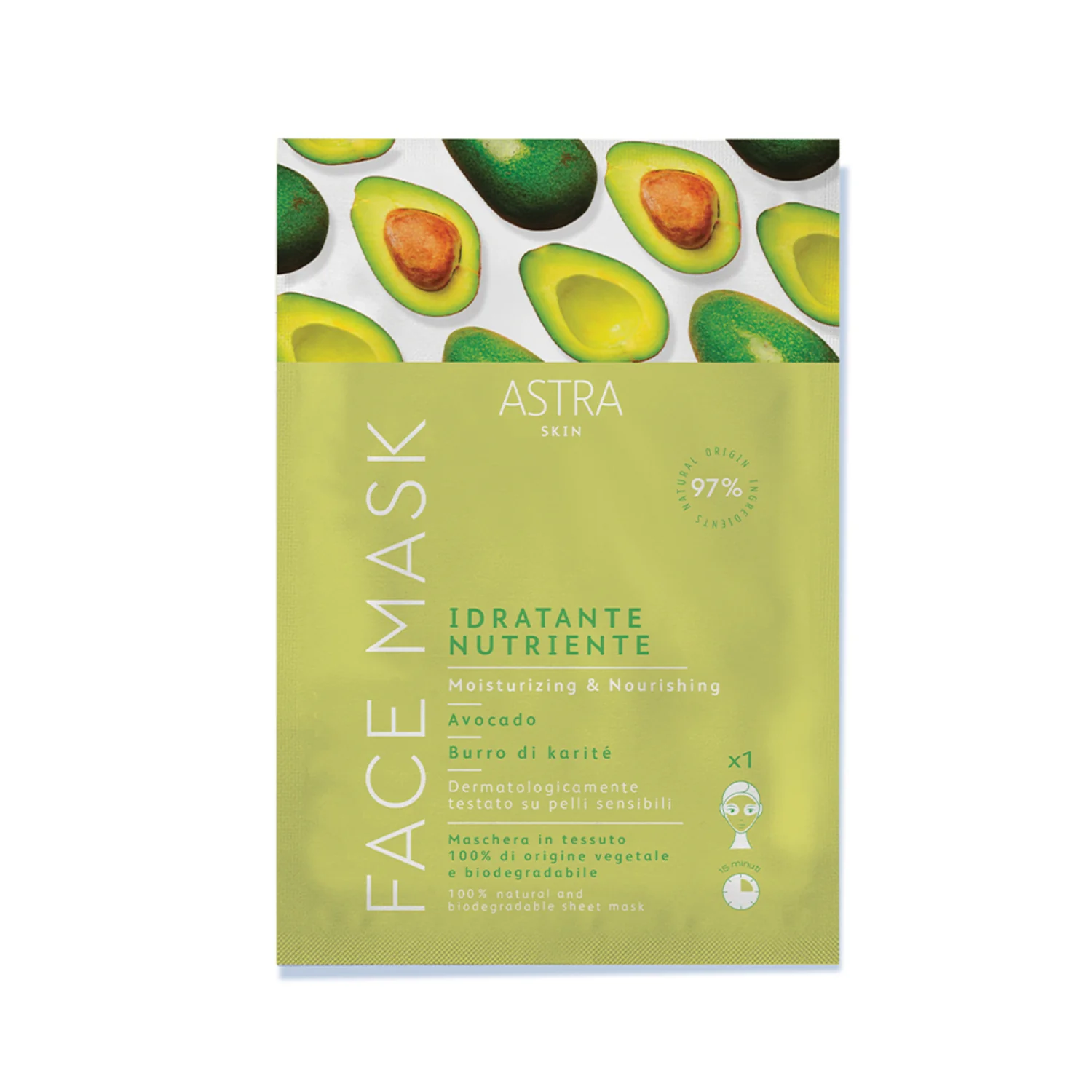 Astra Skin FACE MASK IDRATANTE NUTRIENTE - Maschera Idratante viso