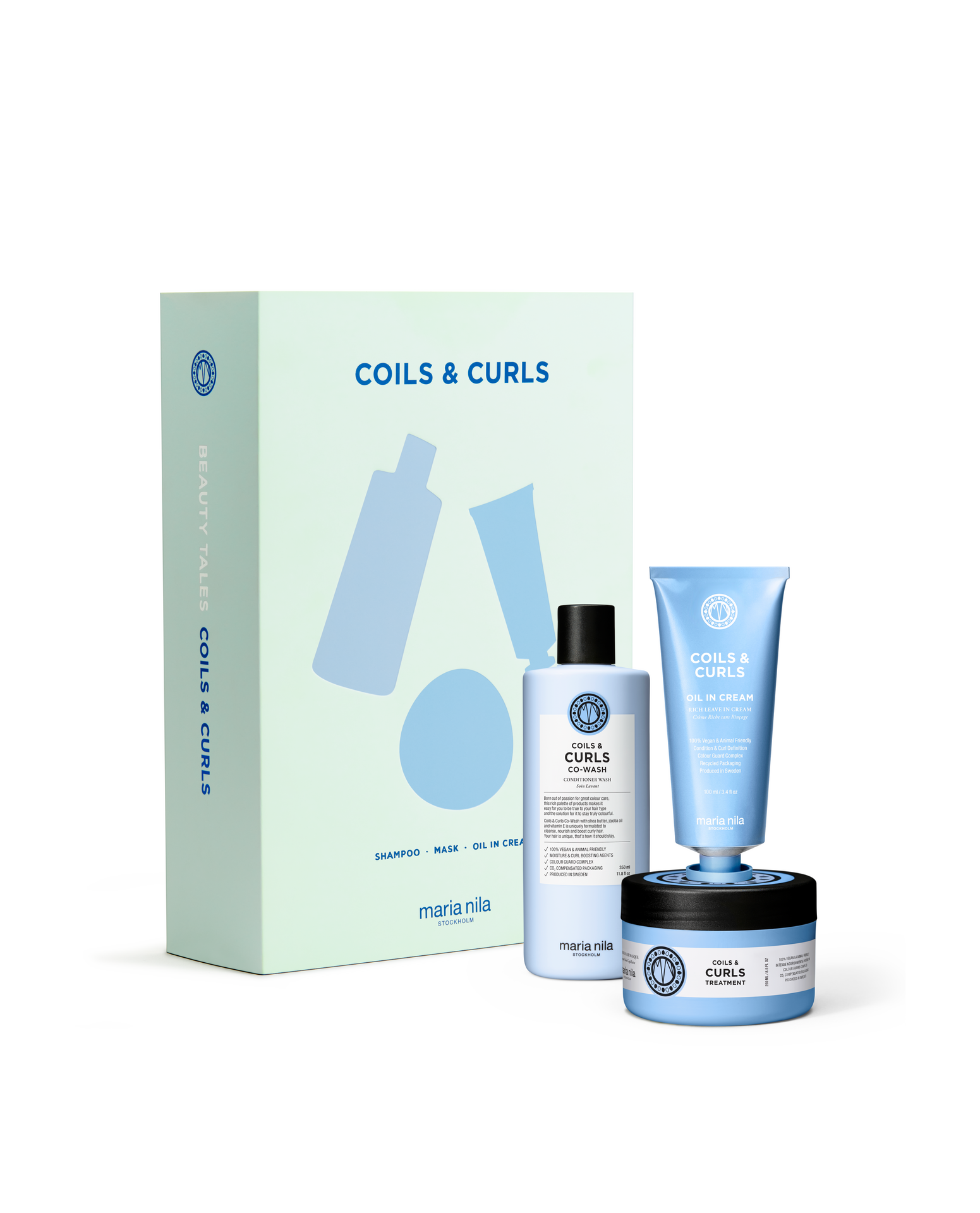 Zestaw kosmetyków Coils And Curls Beauty Box - Maria Nila