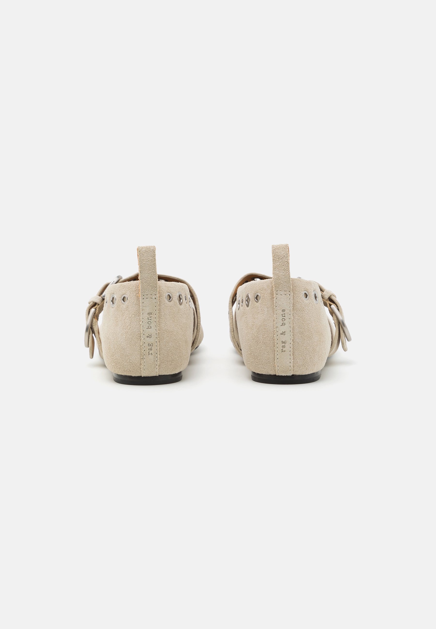 rag & bone SPIRE MARY JANE GROMMETS - Ballerinasko med ankelreim - lightsands