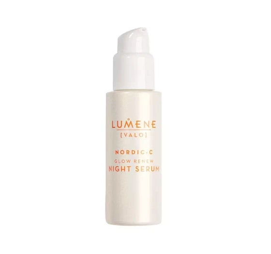 Lumene Nordic-C [Valo] Glow Renew Night Serum wegańskie rozświetlające serum na noc 30ml