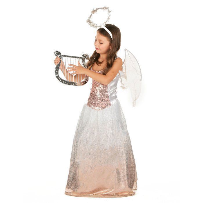Fantasia - Fantasia de anjo em ouro rosa para meninas