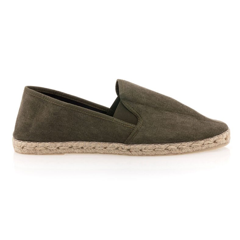 Grønne espadriller med tausåler for menn