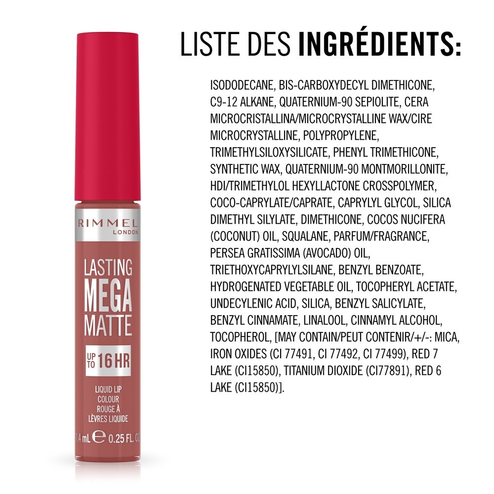 Rimmel London LASTING MEGA MATTE
