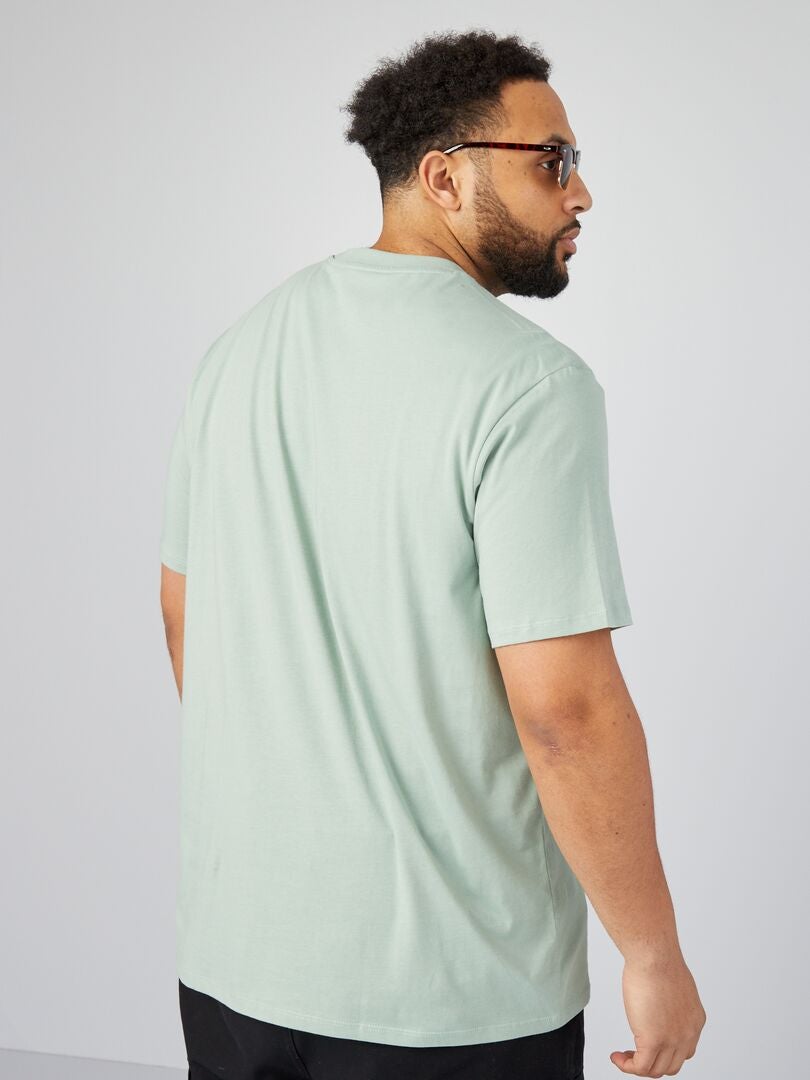 T-shirt met 'California'-print - GROEN
