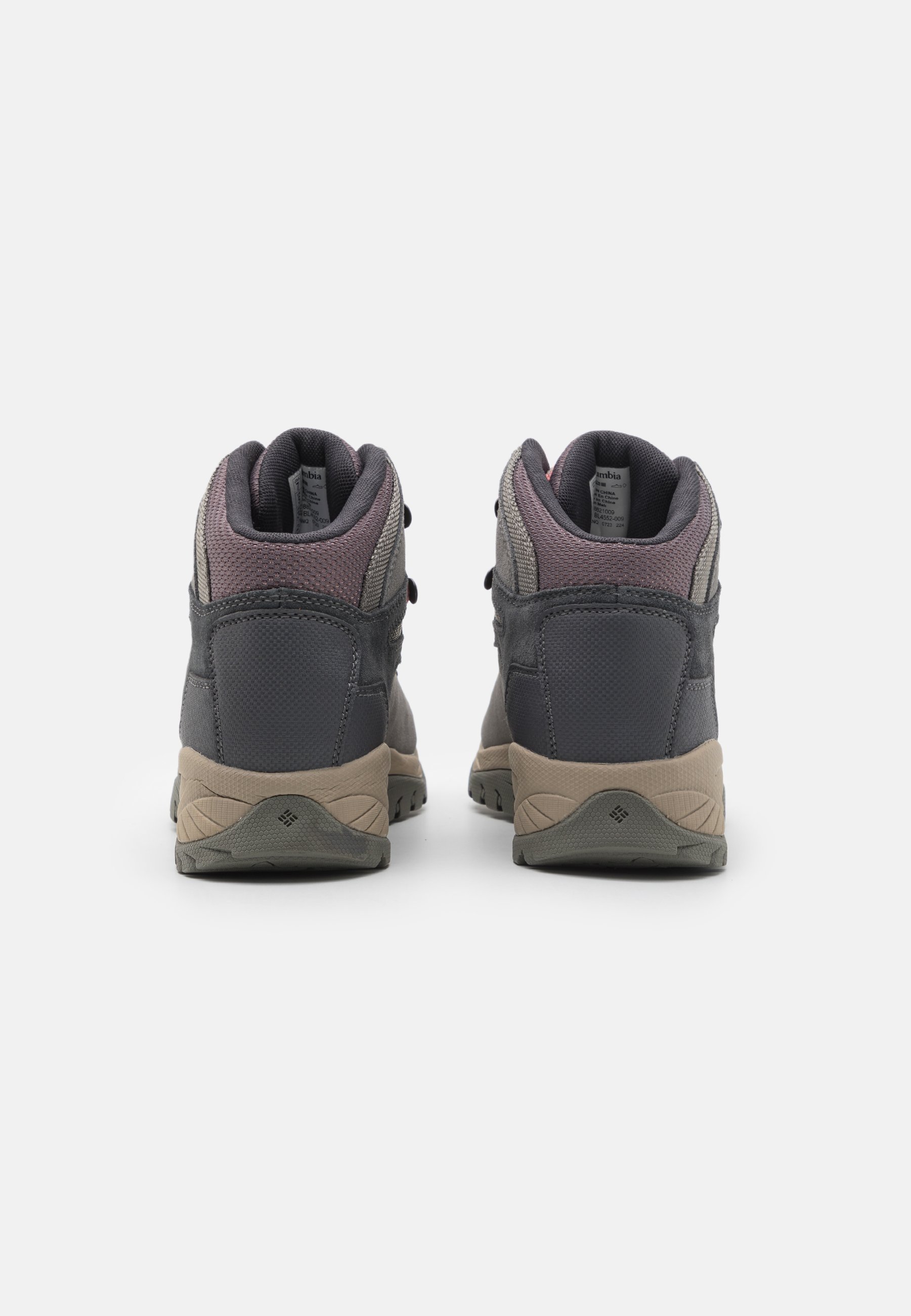 Columbia NEWTON RIDGE™ PLUS WATERPROOF AMPED - Buty trekkingowe - stratus/canyon rose