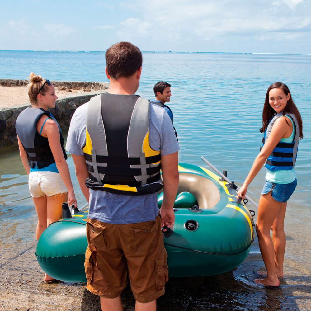 Inflatable Boat with Oars intex Seahawk 4