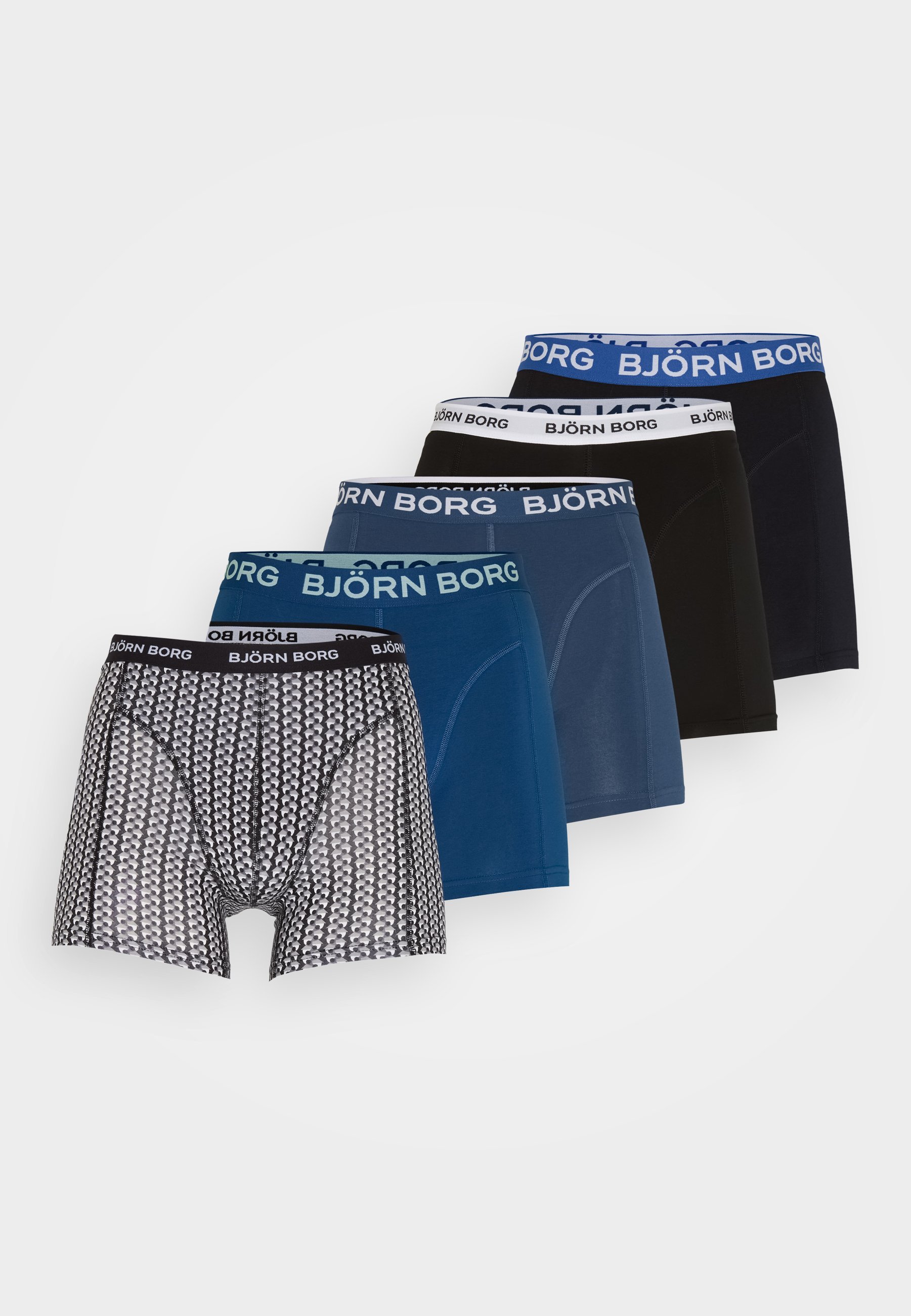 Björn Borg Confezione da 5 - Slip - nero/blu/grigio