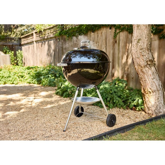 Barbacoa de carbón Weber Compact Kettle - Ø57 cm - Acero esmaltado - Ventilación - Para 9 comensales - Negra