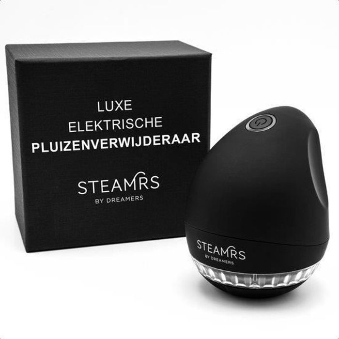 Anti-nupping - Kraftig anti-nupping - Elektrisk lofjerner - STEAMRS - Deluxe - Trådløs - Svart - 8800 o/min