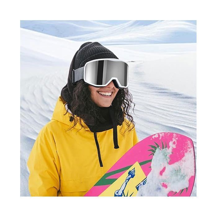 Pro Anti-fog Ski Mask, Double Layer Snowboard Mask, Ski Mask and Goggles for Motorcycling and Skateboarding - 2