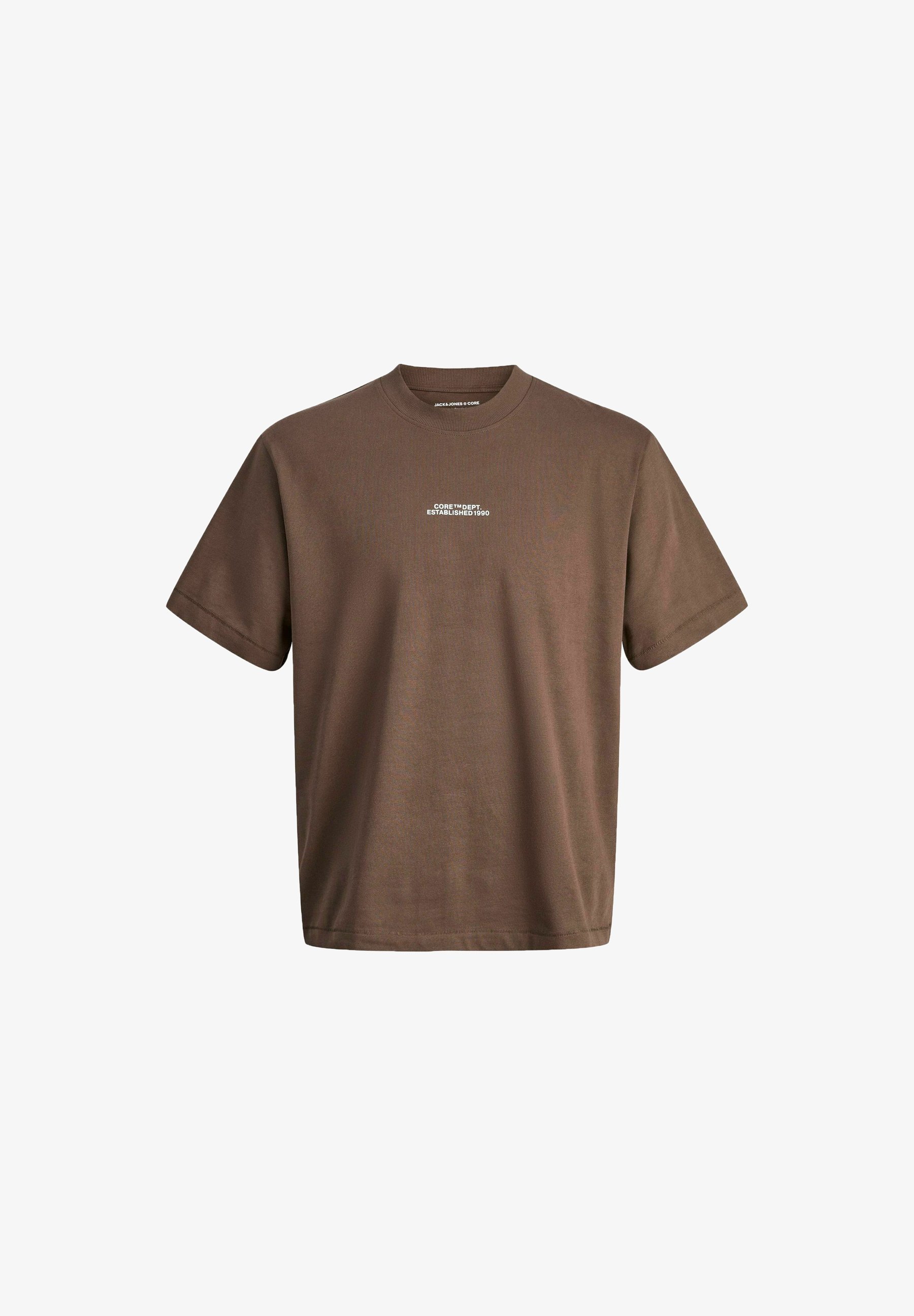 Jack & Jones T-shirt met print - zeehondenbruin