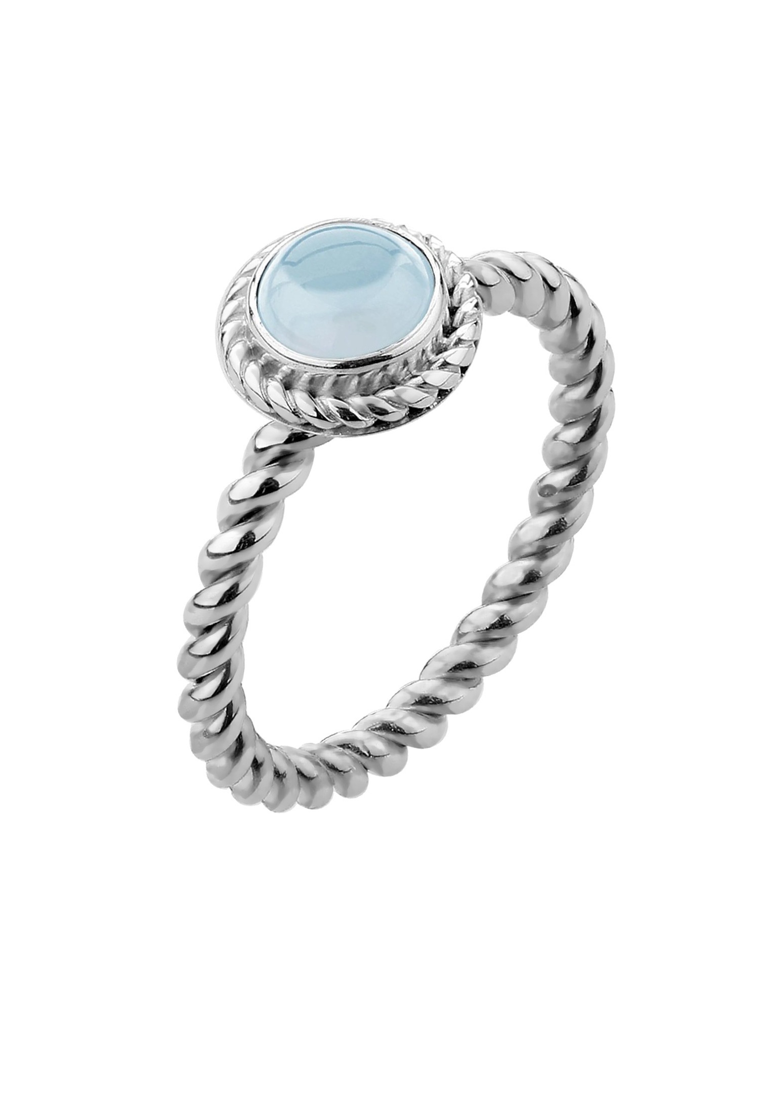 Nenalina FemmesTourné avec topaze bleue pierres précieuses en argent sterling 925
