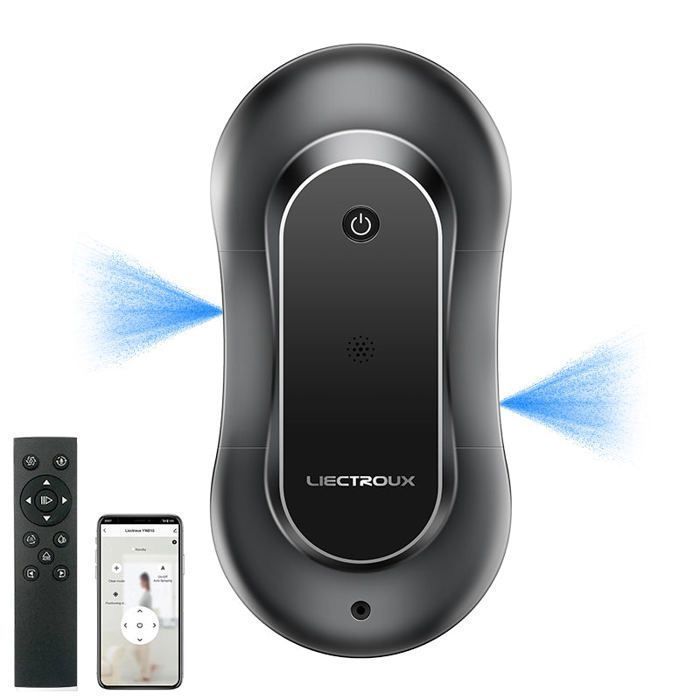 LIECTROUX YW810 Raamreinigingsrobot - App-bediening - Dubbele sproeistand - 10 reinigingsdoeken