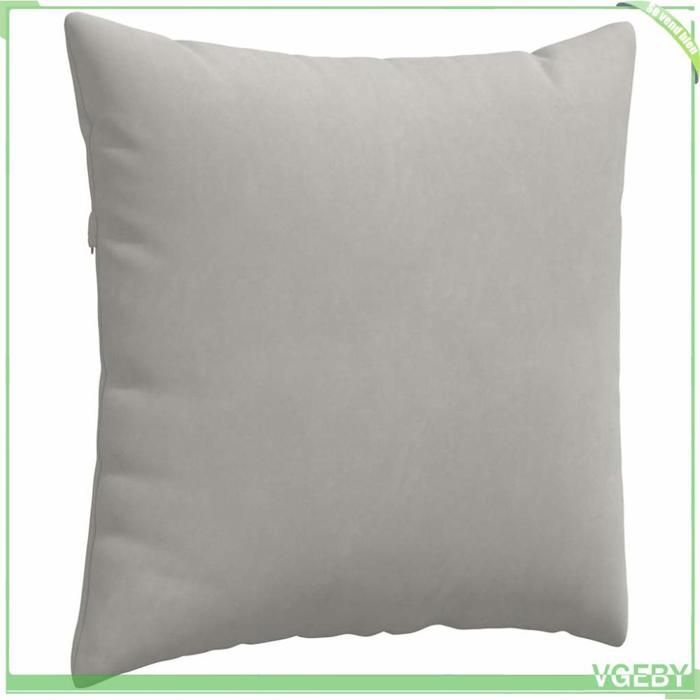 Cojines para sofá ABI, 2 unidades, gris claro, 60 x 60 cm, tela, 7291712241116