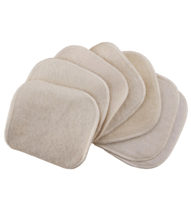7 wasbare en herbruikbare make-up remover pads van biologisch katoen