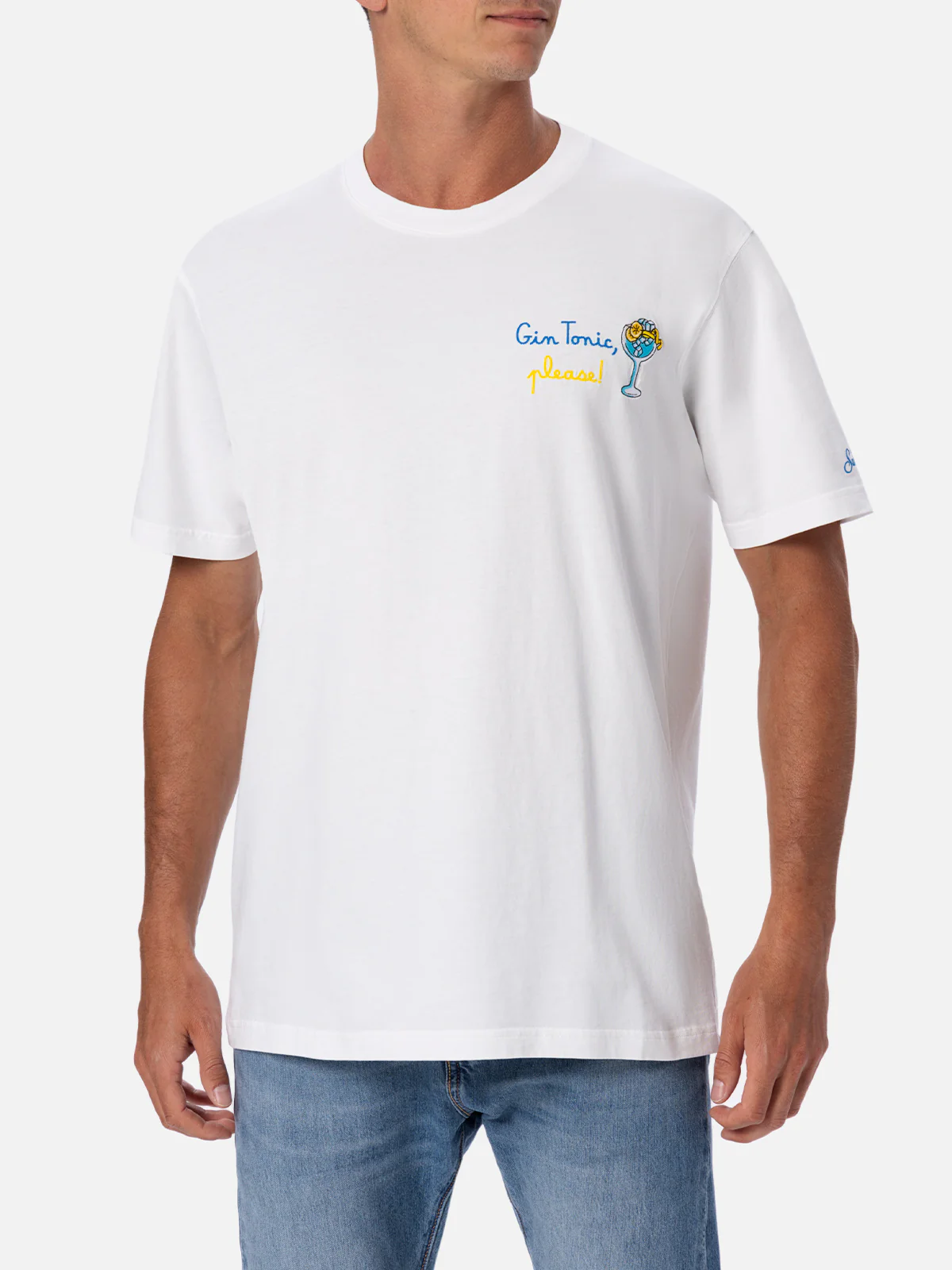 T-Shirt Man White Cotton T-Shirt – 