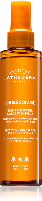 Óleo bronzeador Adaptasun Extreme Sun para corpo e cabelo com alta proteção UV, da Institut Esthederm.
