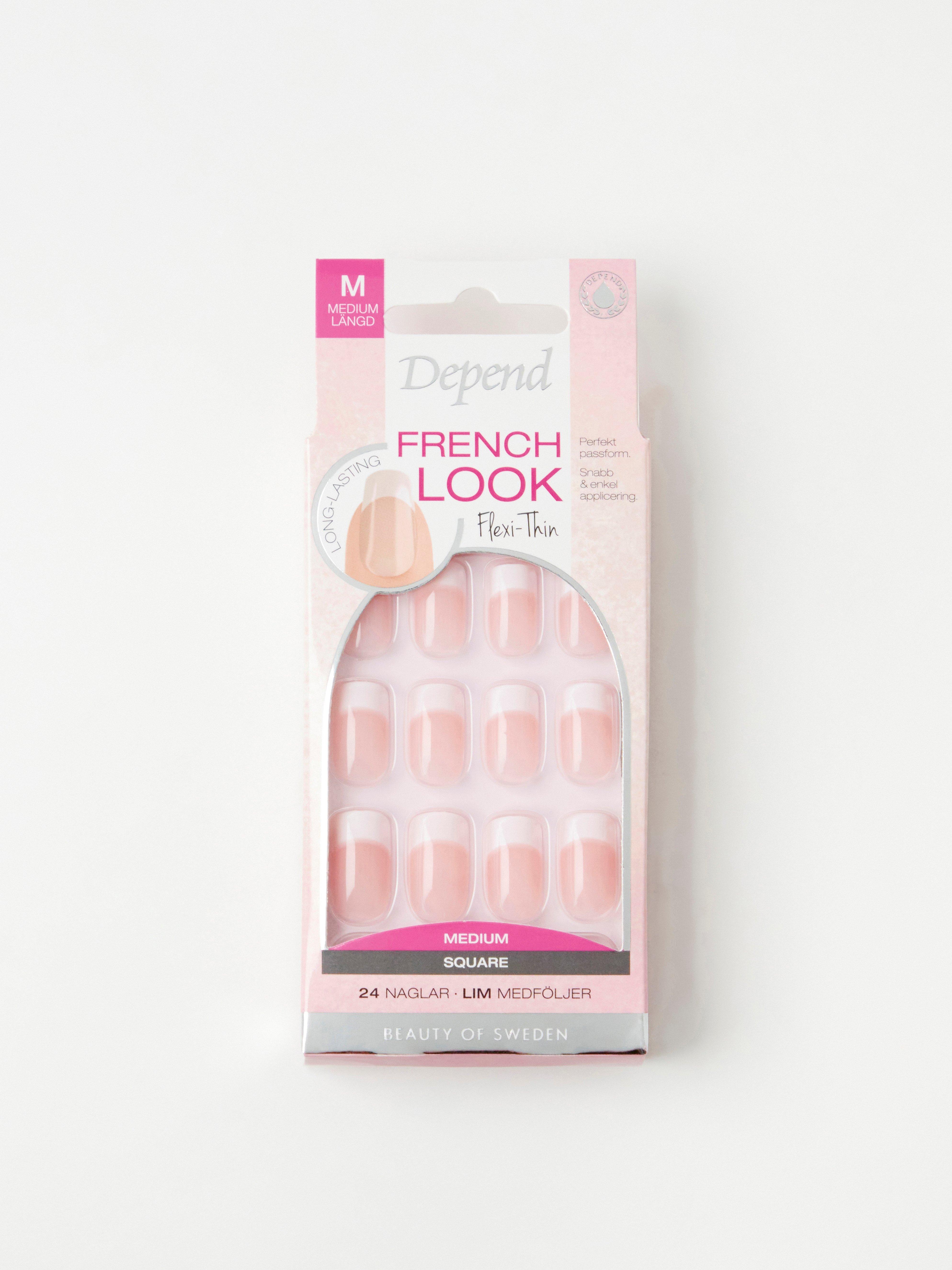 Depend French Look Srednje ružičasta Bez boje