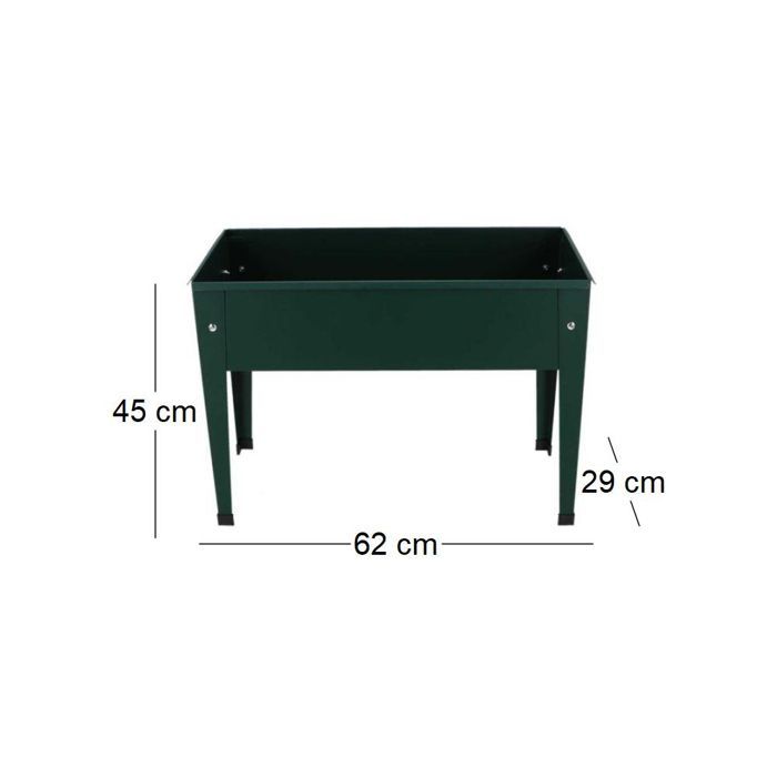 Carré potager - ESSCHERT'S GARDEN - Métal - 62 x 29 x 45 cm - 20 L - Vert