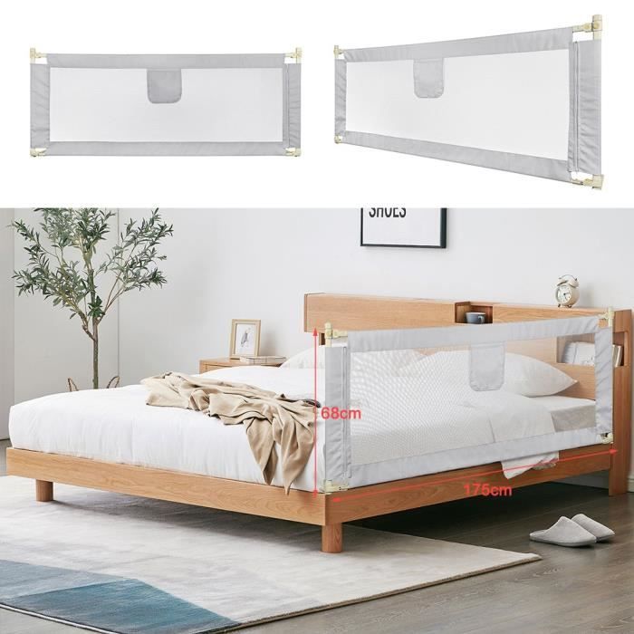 XUANYU Sponda di sicurezza portatile per letto, per bambini e bambine, sponda per lettino, da 18 mesi a 5 anni, (175 cm)