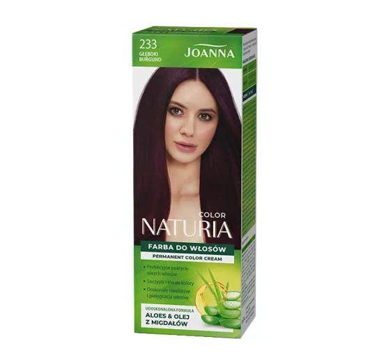 Joanna Naturia Color farba do włosów 233 Głęboki Burgund