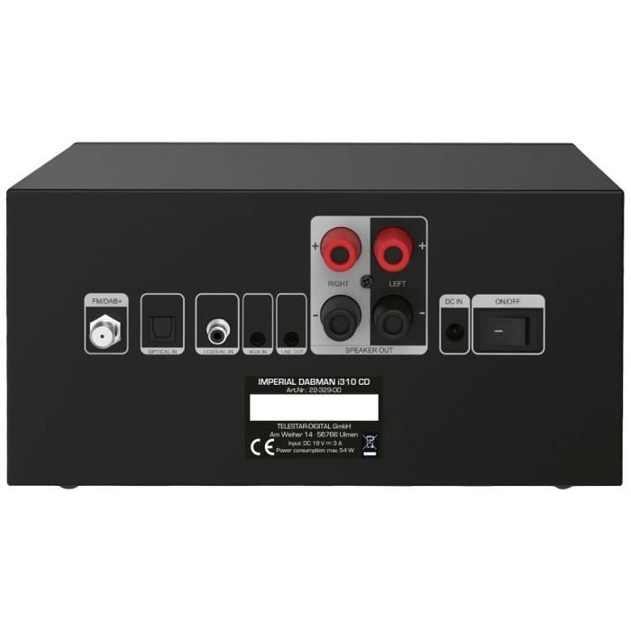 Imperial DABMAN i310 Micro Stereo Systeem - DAB+, FM, Bluetooth - CD-speler, Opnemen