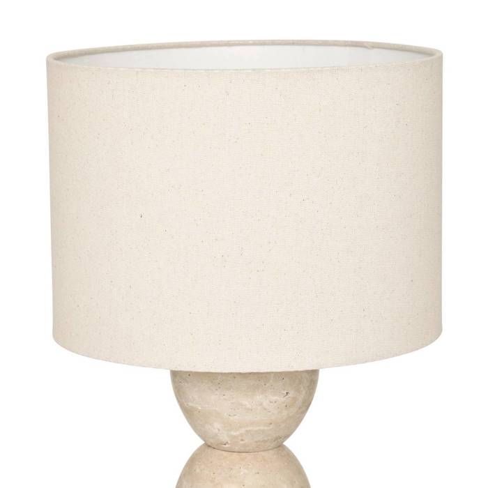 Erin beige mushroom table lamp, mains powered, H47.5cm - Atmosphera Interior Designer