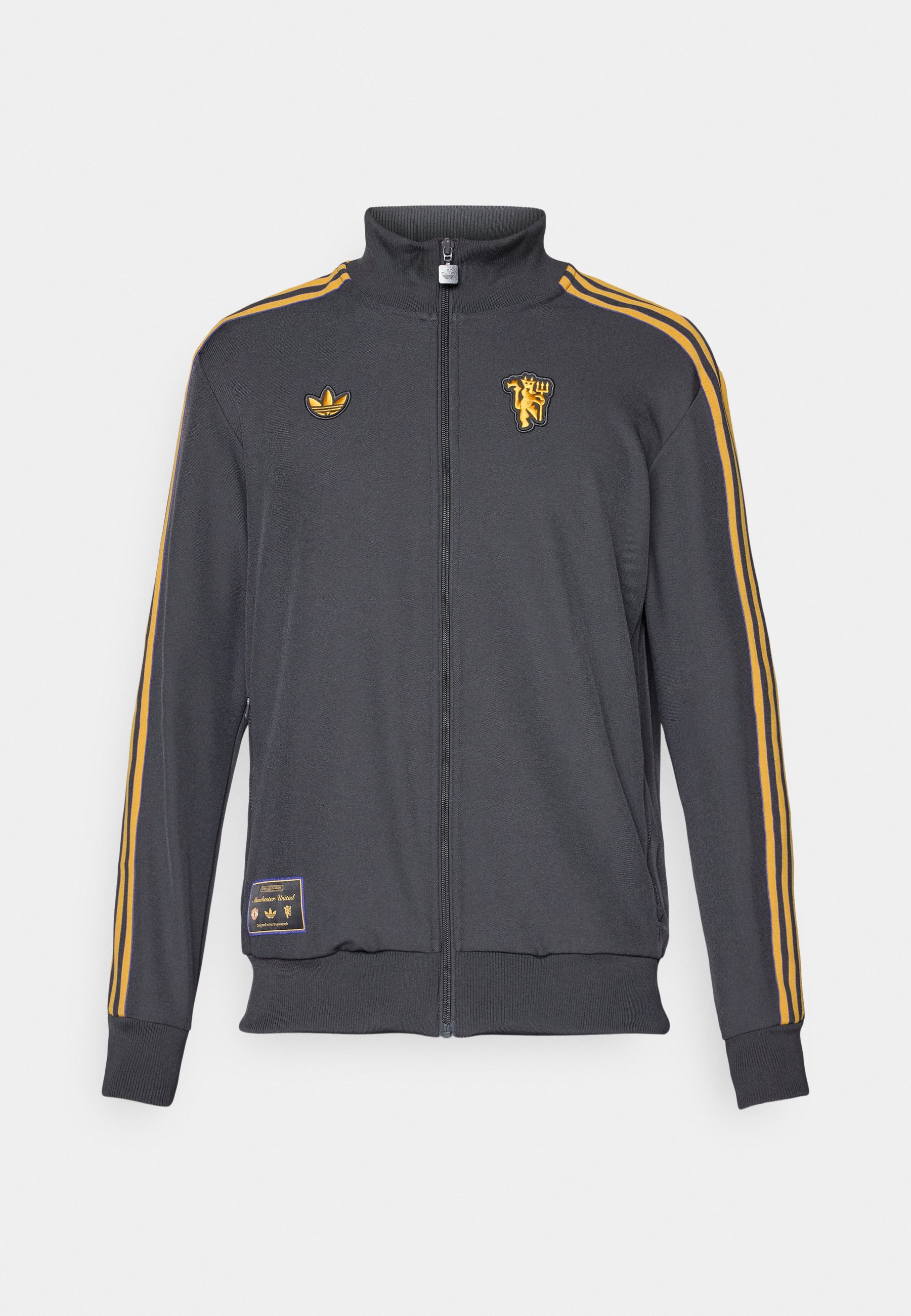 Felpa con zip adidas Originals MANCHESTER UNITED ICON TRACK TOP - colore nero utility