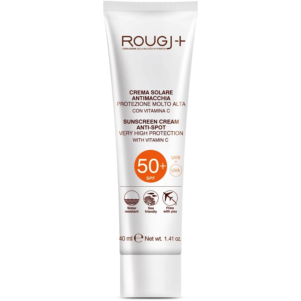 ROUGJ Solar SPF 50+ Beschermende gezichtscrème tegen huidonzuiverheden met vitamine C 40 ml Zonnebrandcrème