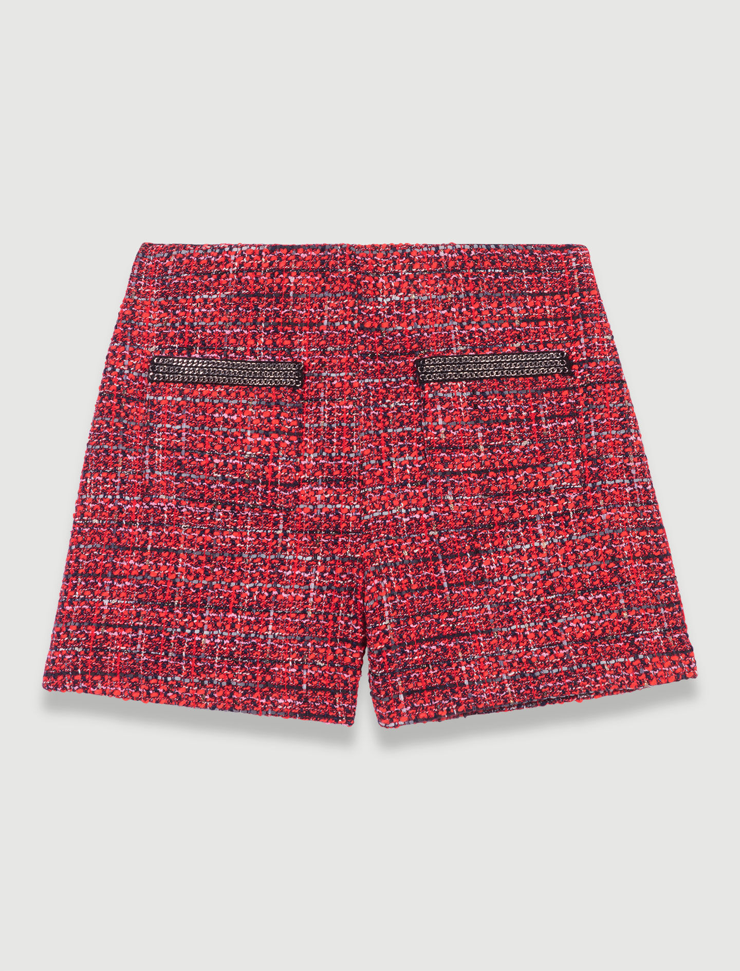 Tweed shorts - Rood