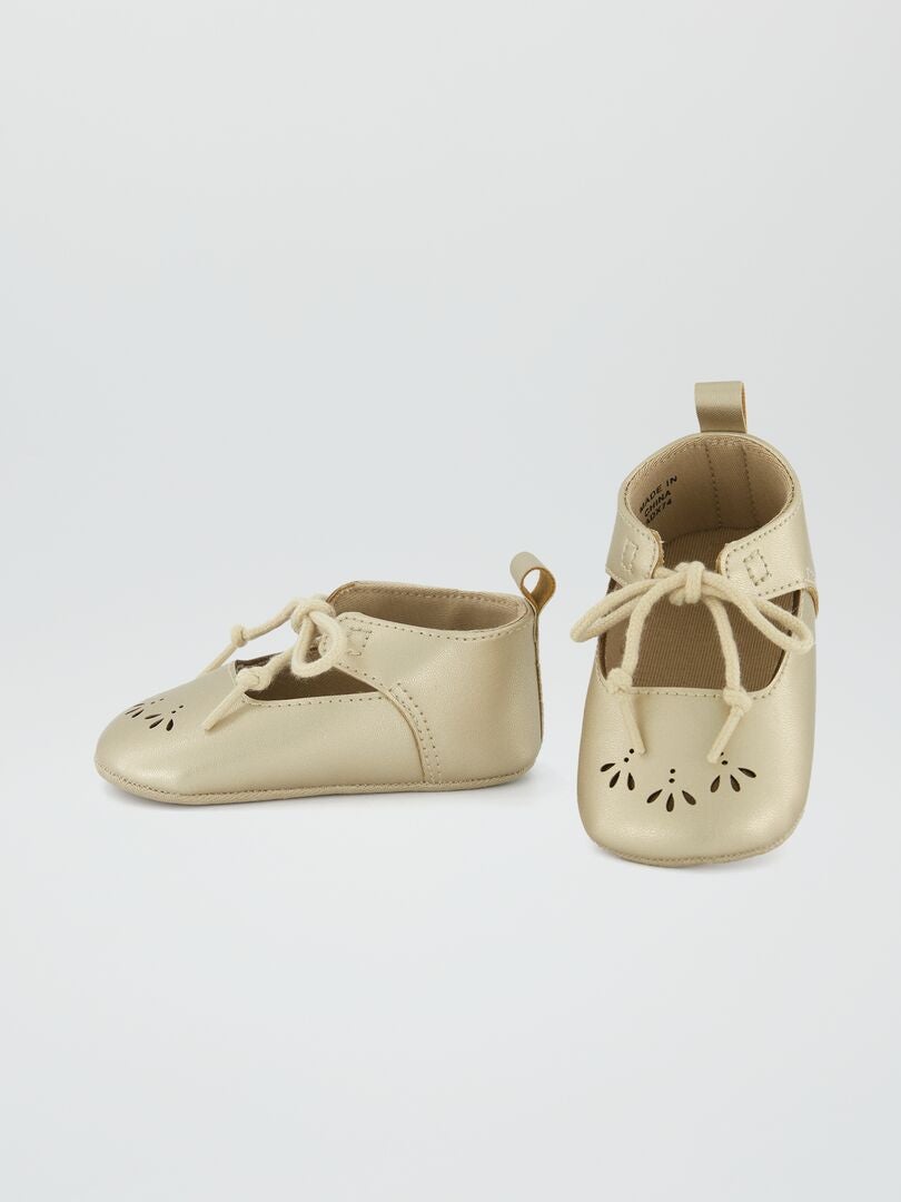 Bailarinas fechadas - douradas