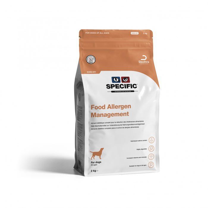 Croquetas de pescado Dechra Specific Dog CDD-HY para el manejo de alergias alimentarias, 12 kg