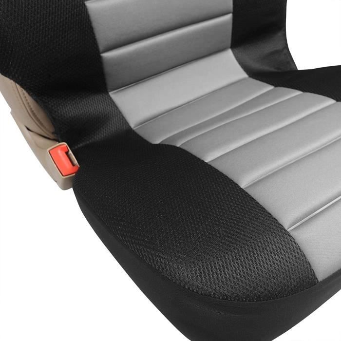 Funda de asiento WOLTU 5 X negra y gris, funda universal para asiento de coche, AS7255-5