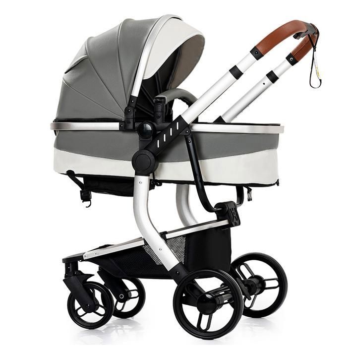 Carrinho de Bebê Magic ZC, Carrinho 3 em 1, Sistema de Viagem, Carrinho Dobrável, Carrinho de Viagem Confortável, Couro PU, Bolsa, Canguru para Bebê (0-3 anos)